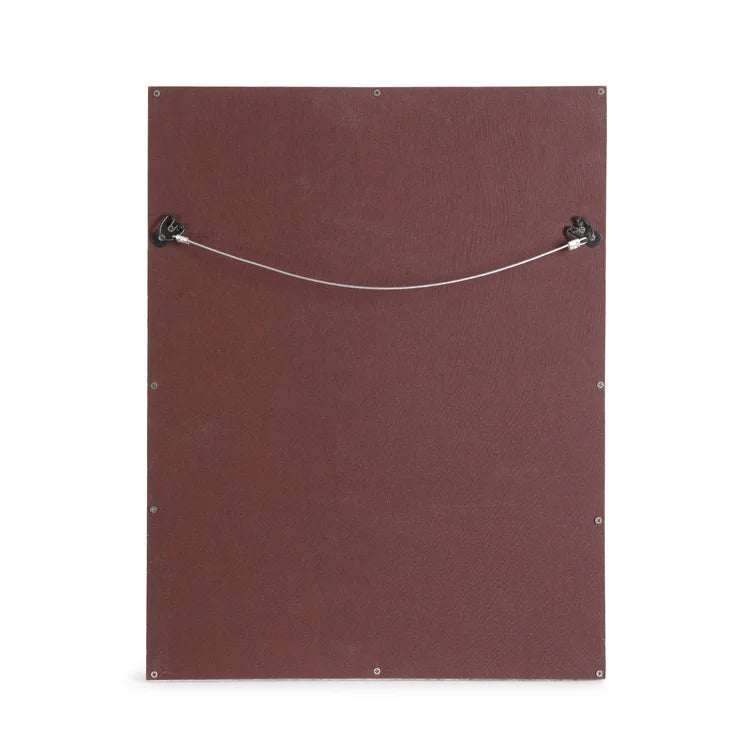 Handcrafted Studded Leather Wall Mirror