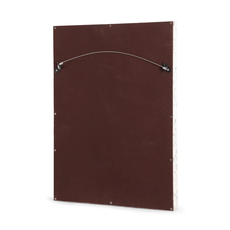 Handcrafted Studded Leather Wall Mirror